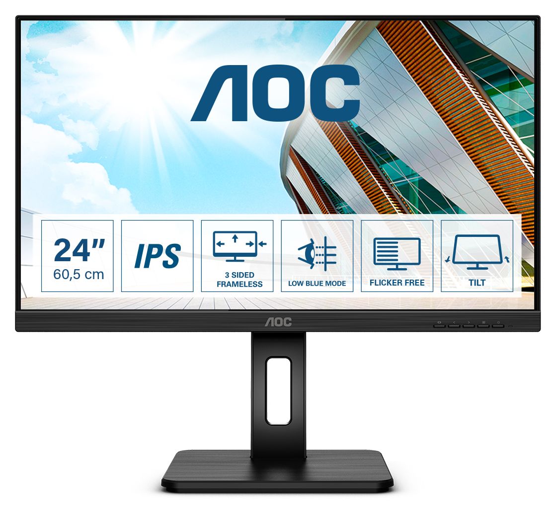 Q24P2Q Quad HD Monitor 60,5 cm (23.8 Zoll) EEK: E 16:9 4 ms 250 cd/m² (Schwarz) 