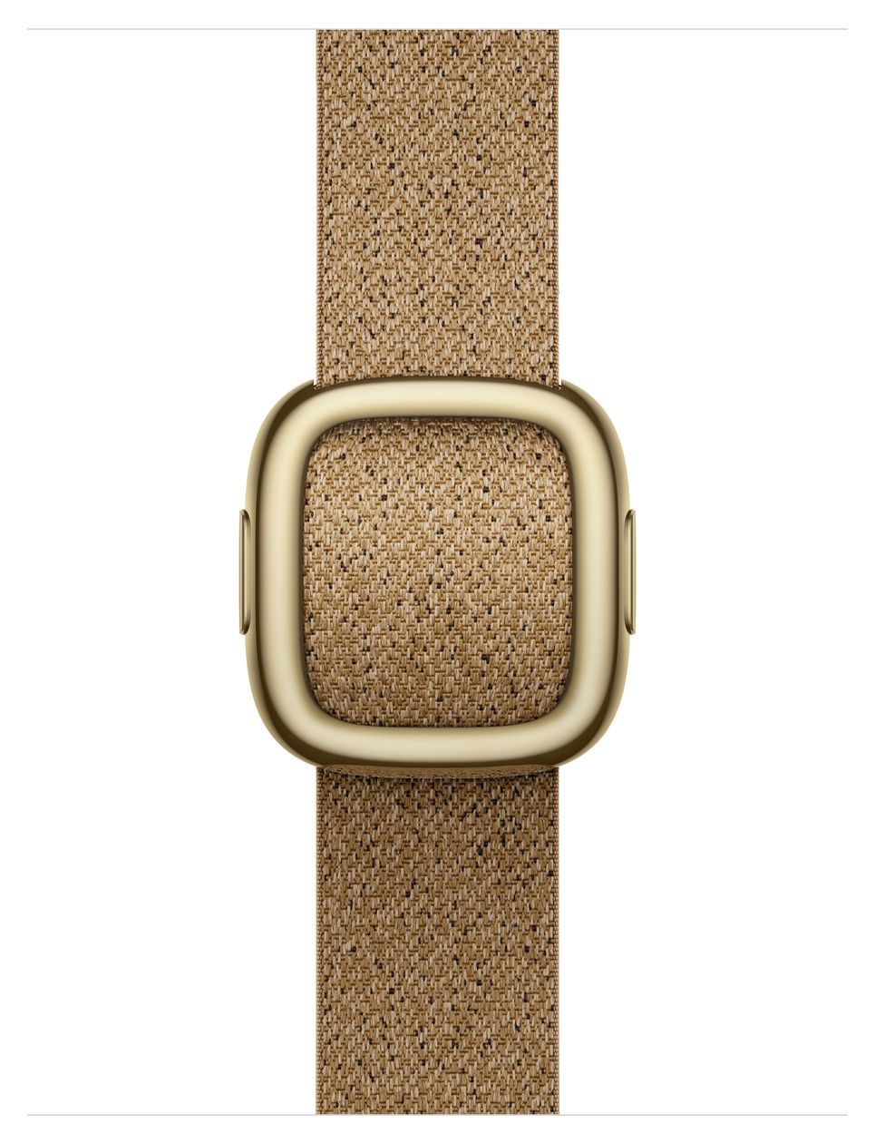 42 mm Armband mit Moderner Schließe Kamelbraun - Large 