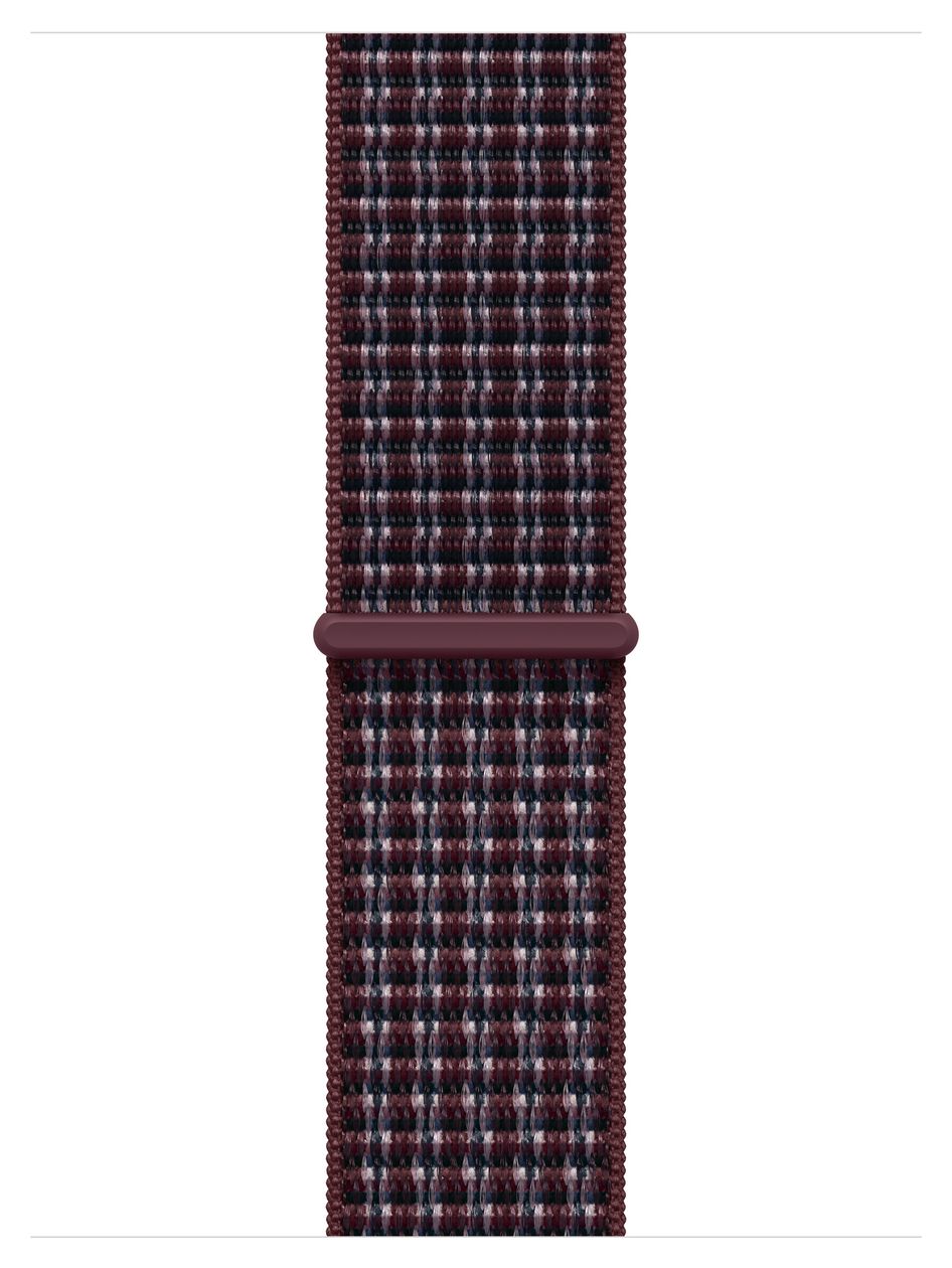 42 mm Sport Loop Burgunder Kariert 