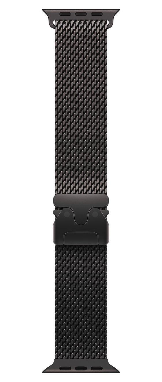 49 mm Milanaise Armband Titan Schwarz – L 