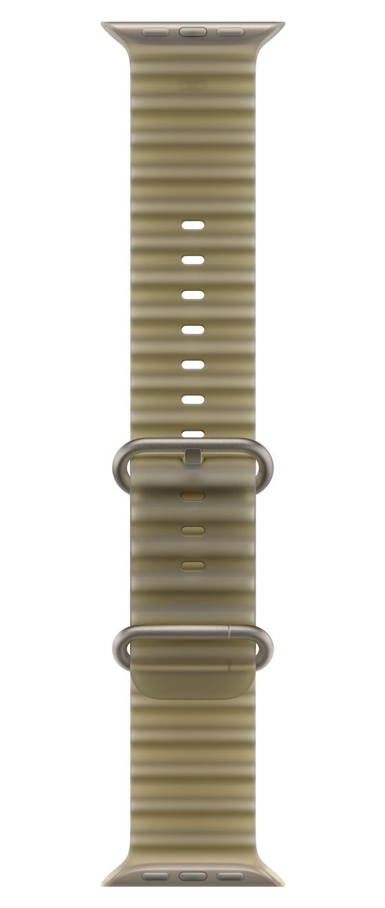 49 mm Ocean Armband Halbtransparentes Seegrasgrün - Titan Natur 