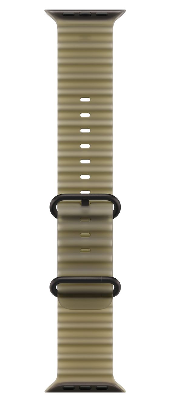 49 mm Ocean Armband Halbtransparentes Seegrasgrün - Titan Schwarz 