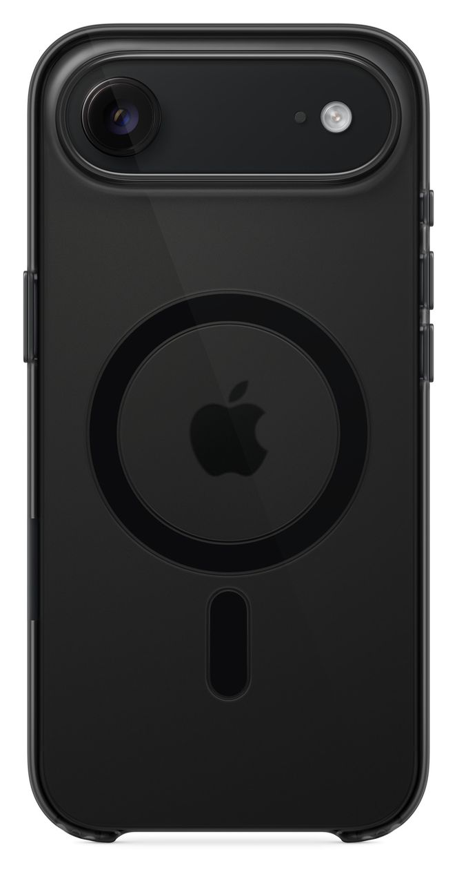 Case mit MagSafe Cover für Apple iPhone Air (Schwarz, Durchscheinend) 