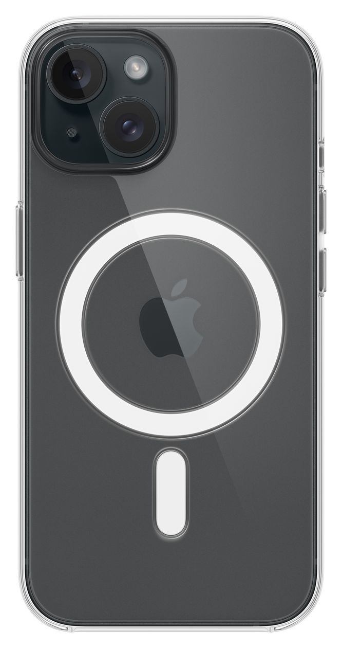 Clear Case mit MagSafe Cover für Apple iPhone 15  (Transparent) 
