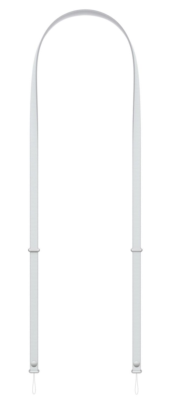 Crossbody Band Gurt für Apple  (Hellgrau) 