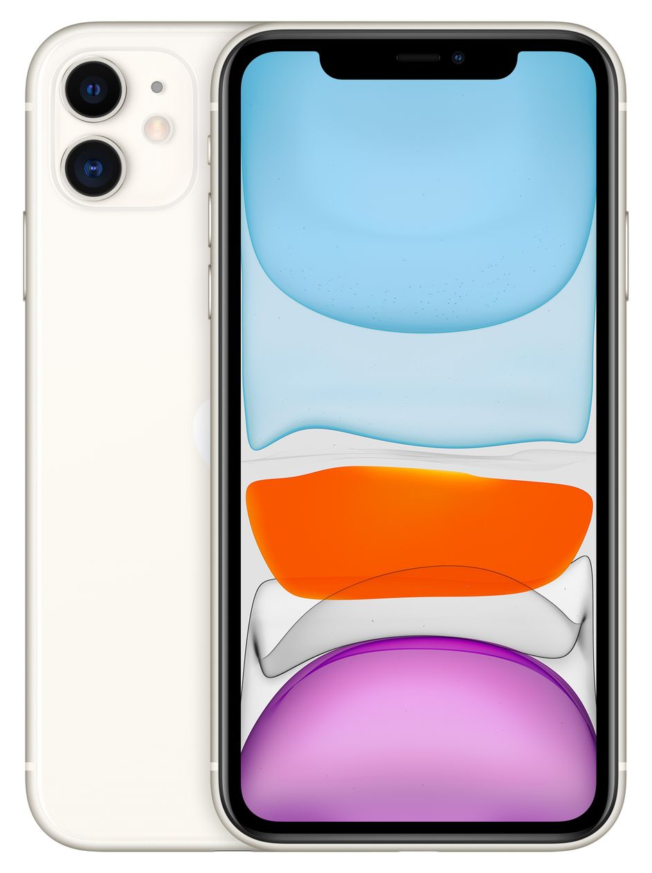 iPhone 11 64 GB 4G Smartphone 15,5 cm (6.1 Zoll) IOS 12 MP Dual Kamera Dual Sim (Weiß) 