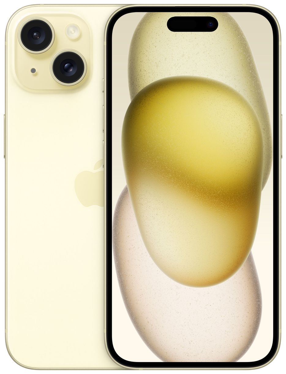 iPhone 15 128 GB 5G Smartphone 15,5 cm (6.1 Zoll) IOS 48 MP Dual Kamera Dual Sim (Gelb) 