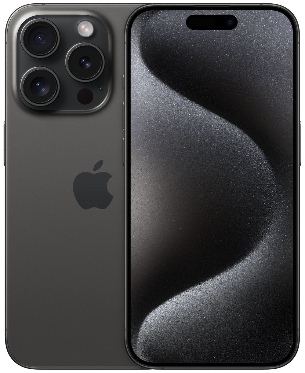 iPhone 15 Pro 128 GB 5G Smartphone 15,5 cm (6.1 Zoll) IOS 48 MP Dreifach Kamera Dual Sim (Black Titanium) 