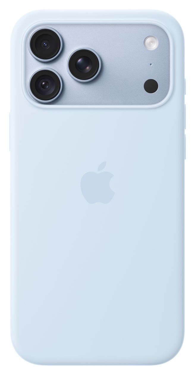 iPhone 18 Pro Max Silikon Case mit MagSafe - Klarblau 