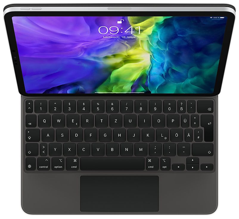 Magic Keyboard für Apple iPad Pro 11" (4th generation) iPad Pro 11" (3rd generation) iPad Pro 11" (2nd generation) iPad Pro 11" (1st generation) iPad Air (5th generation) iPad Air (4th generation) bis 27,9 cm (11") Schwarz 
