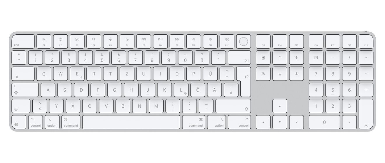 Magic Keyboard Universal Tastatur USB + Bluetooth  (Weiß) 