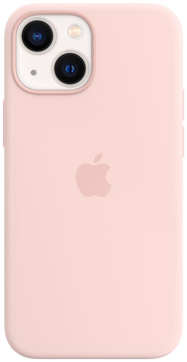 Silikon Case mit MagSafe Cover für Apple iPhone 13 mini (Pink) 