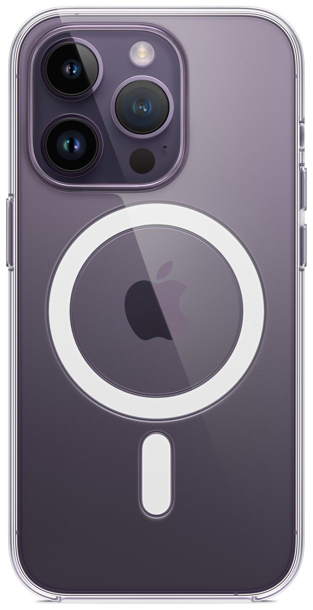 Clear Case mit MagSafe Cover für Apple iPhone 14 Pro (Transparent) 