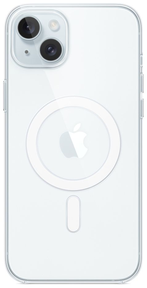 Clear Case mit MagSafe Cover für Apple iPhone 15 Plus (Transparent) 