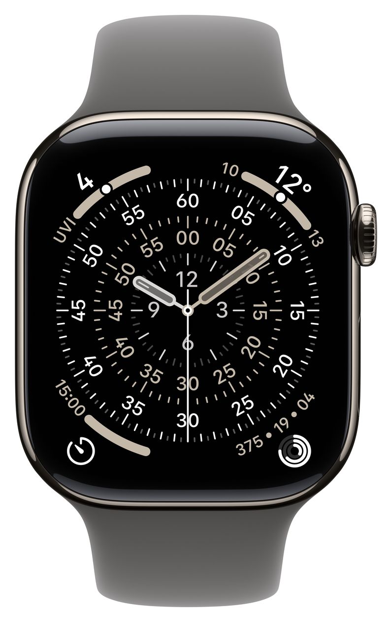 MXLX3ZM/A Armband S/M Apple Watch Models 44mm, 45mm, 46mm, 49mm  (Grau) 
