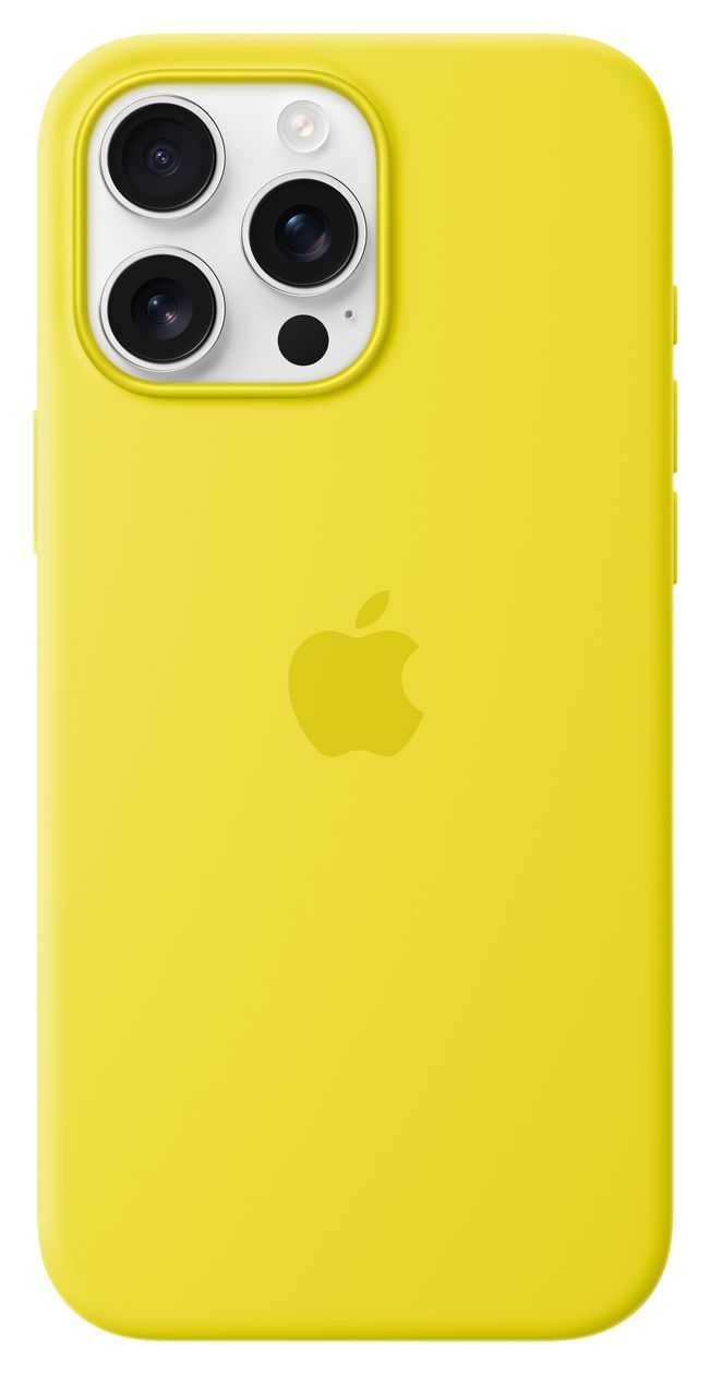 Silikon Case mit MagSafe Cover für Apple iPhone 16 Pro Max  (Gelb) 