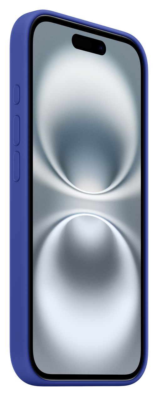 Silikon Case mit MagSafe Cover für Apple iPhone 16  (Blau) 