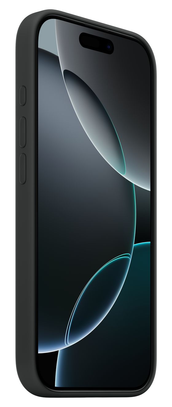 Silikon Case mit MagSafe Cover für Apple iPhone 16 Pro  (Schwarz) 