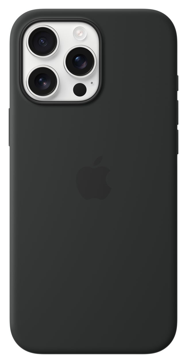 Silikon Case mit MagSafe Cover für Apple iPhone 16 Pro Max  (Schwarz) 
