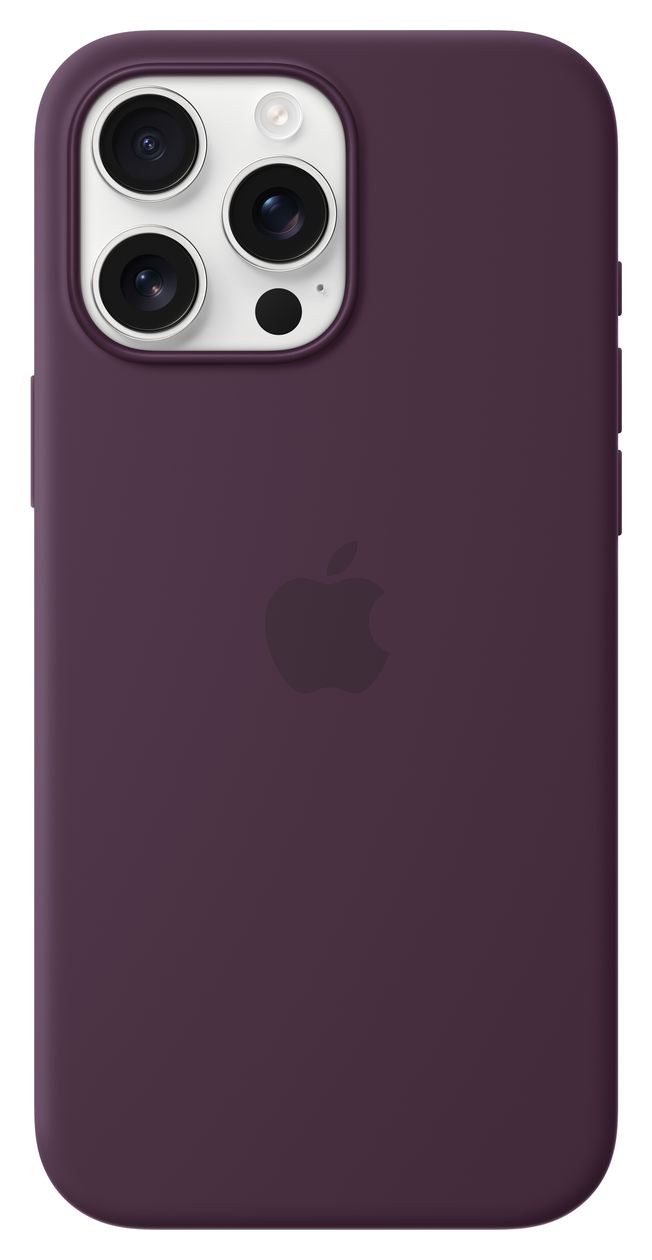 Silikon Case mit MagSafe Cover für Apple iPhone 16 Pro Max  (Pflaumenfarben) 