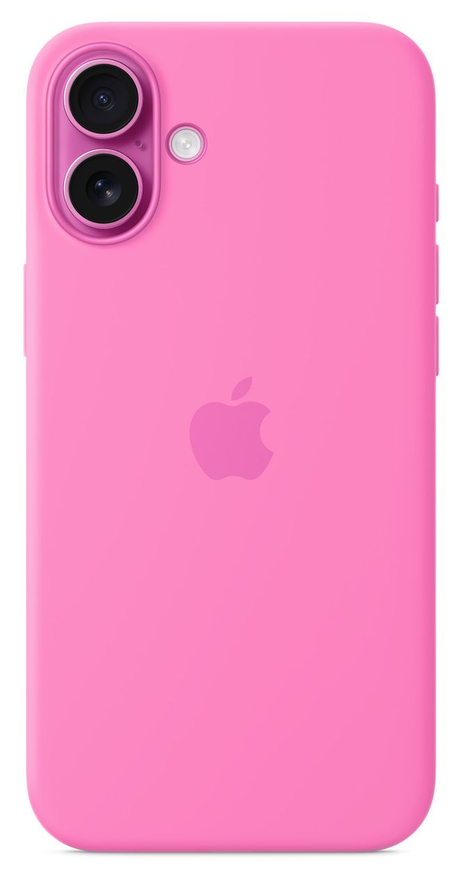 Silikon Case mit MagSafe Cover für Apple iPhone 16 Plus  (Pink) 