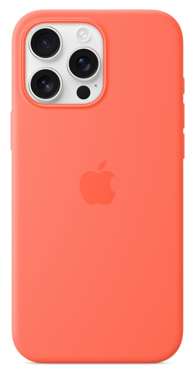 Silikon Case mit MagSafe Cover für Apple iPhone 16 Pro Max  (Orange) 