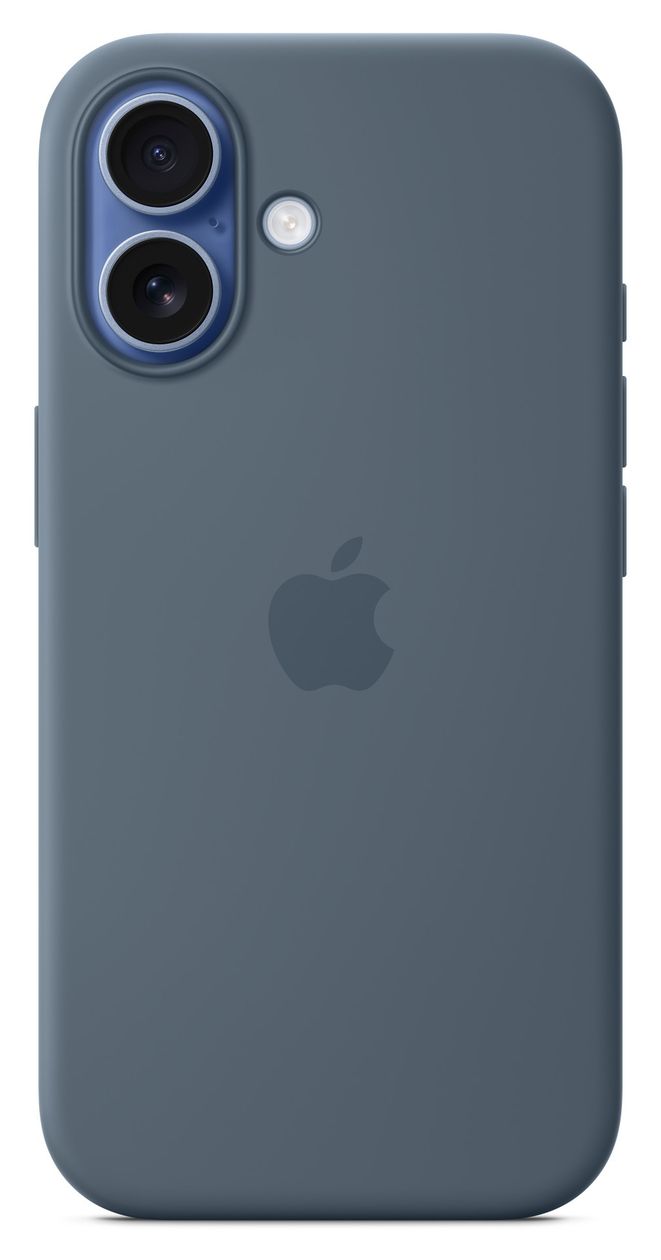 Silikon Case mit MagSafe Cover für Apple iPhone 17  (Blau) 