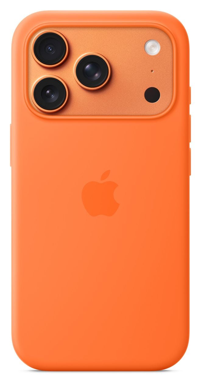 Silikon Case mit MagSafe Cover für Apple iPhone 17 Pro  (Orange) 