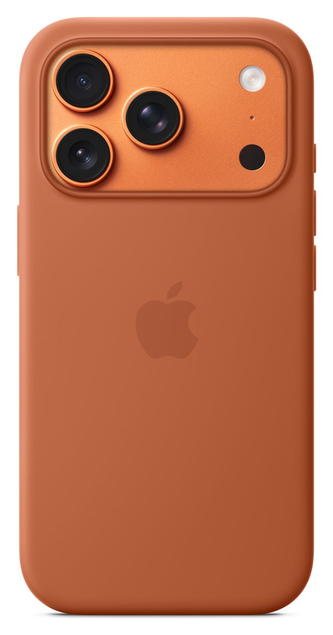 Silikon Case mit MagSafe Cover für Apple iPhone 17 Pro  (Terrakotta) 