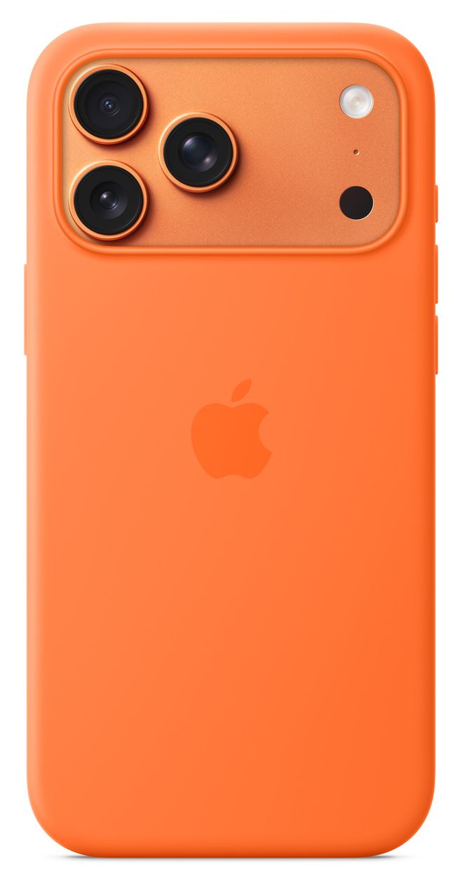 Silikon Case mit MagSafe Cover für Apple iPhone 17 Pro Max  (Orange) 