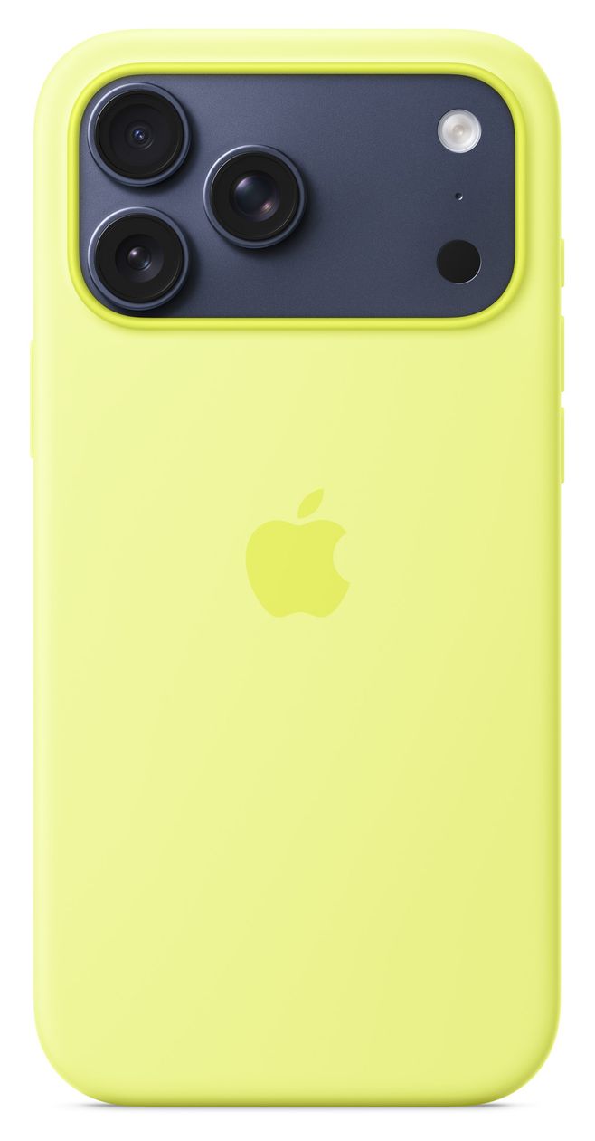 Silikon Case mit MagSafe Cover für Apple iPhone 17 Pro Max  (Gelb) 