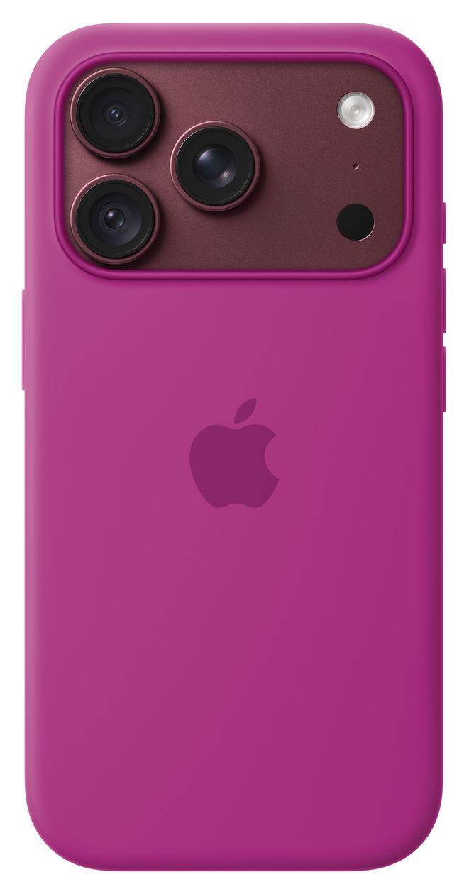 Silikon Case mit MagSafe Cover für Apple iPhone 18 Pro  (Magenta) 