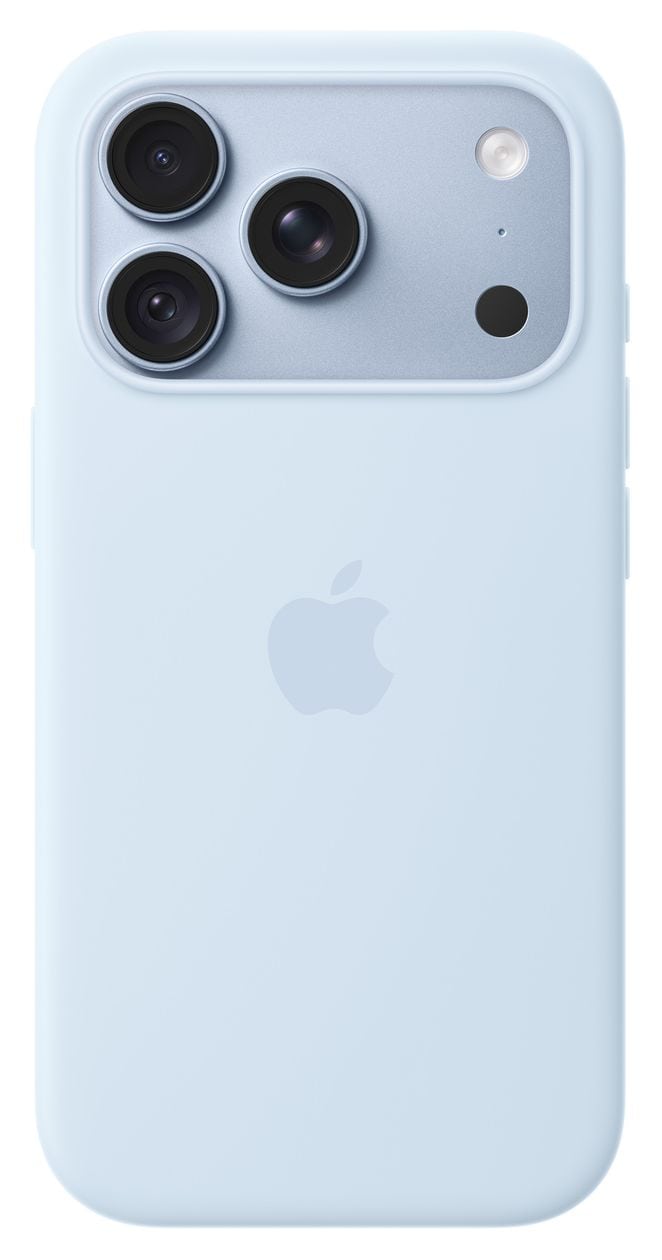 Silikon Case mit MagSafe Cover für Apple iPhone 18 Pro  (Blau) 