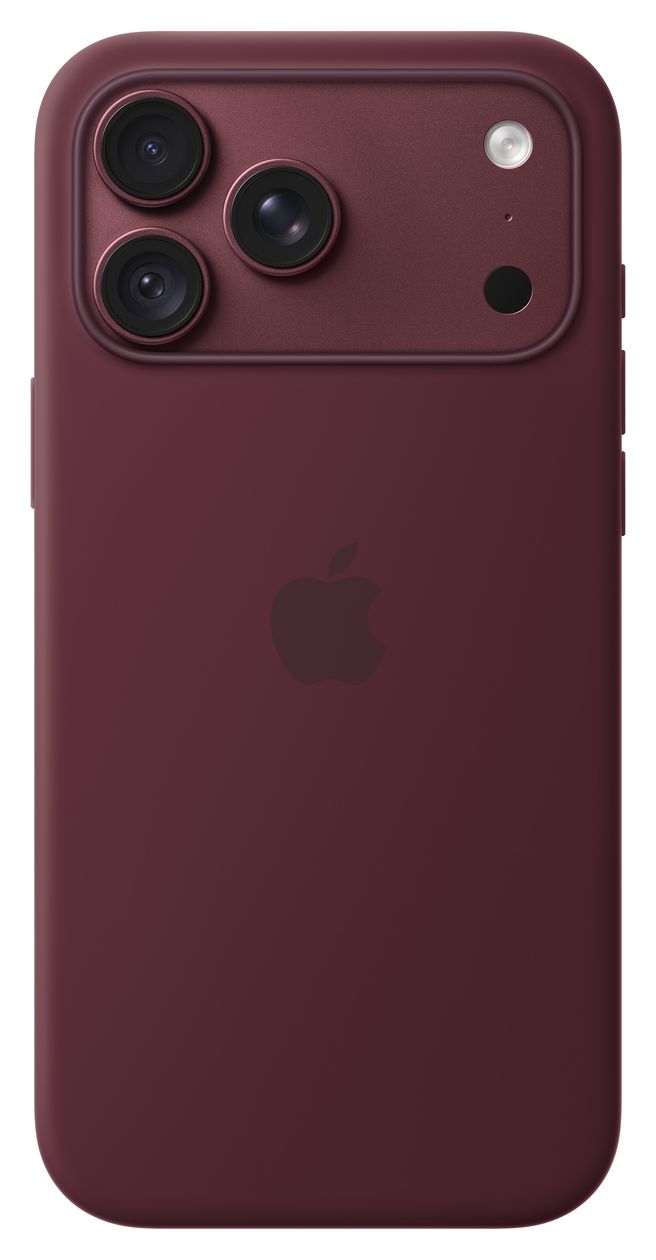 Silikon Case mit MagSafe Cover für Apple iPhone 18 Pro Max  (Burgund) 