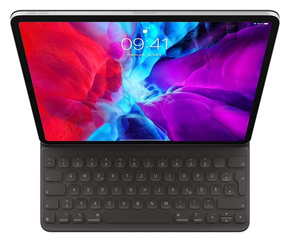 Smart Keyboard für Apple iPad Pro 12.9" (6th generation) iPad Pro 12.9" (5th generation) iPad Pro 12.9" (4th generation) iPad Pro 12.9" (3rd generation) bis 32,8 cm (12.9") (Schwarz) 
