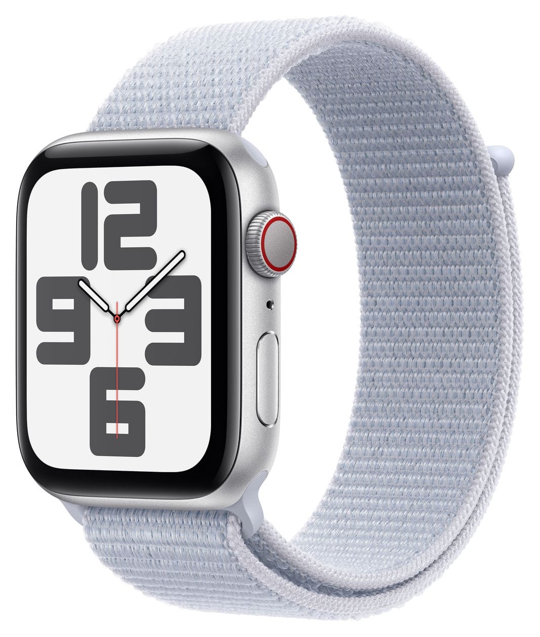 Watch SE Digital 44 mm  Smartwatch Rechteckig 18 h 326 ppi 4G  (Silber) 