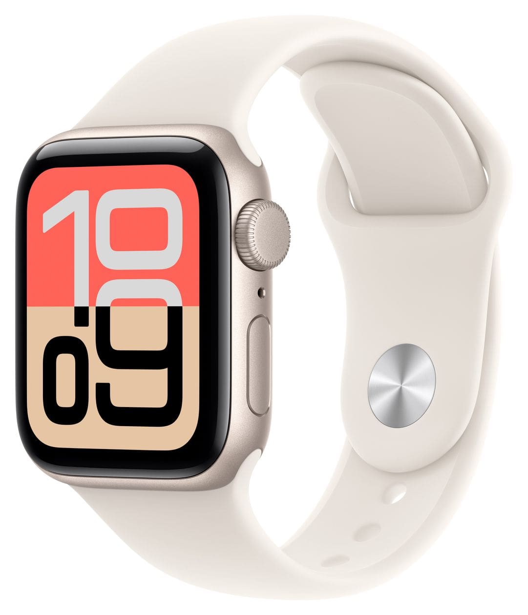 Watch SE (3.Gen) Digital 40 mm M/L Smartwatch Rechteckig 32 h 326 ppi  (Beige) 