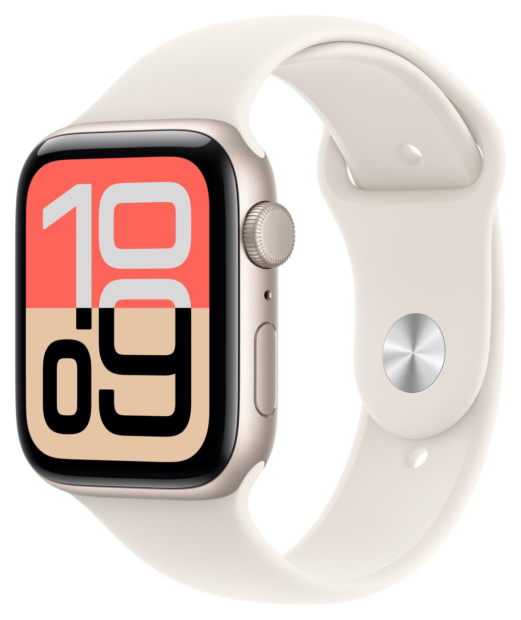Watch SE (3.Gen) Digital 44 mm S/M Smartwatch Rechteckig 32 h 326 ppi  (Beige) 