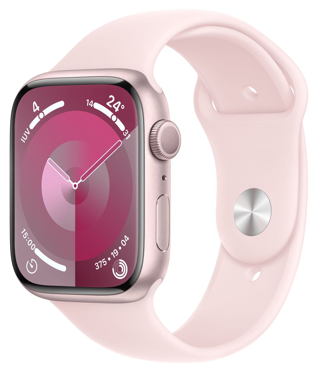Watch Series 9 Digital 45 mm Smartwatch Rechteckig IP6X 36 h (Pink) 