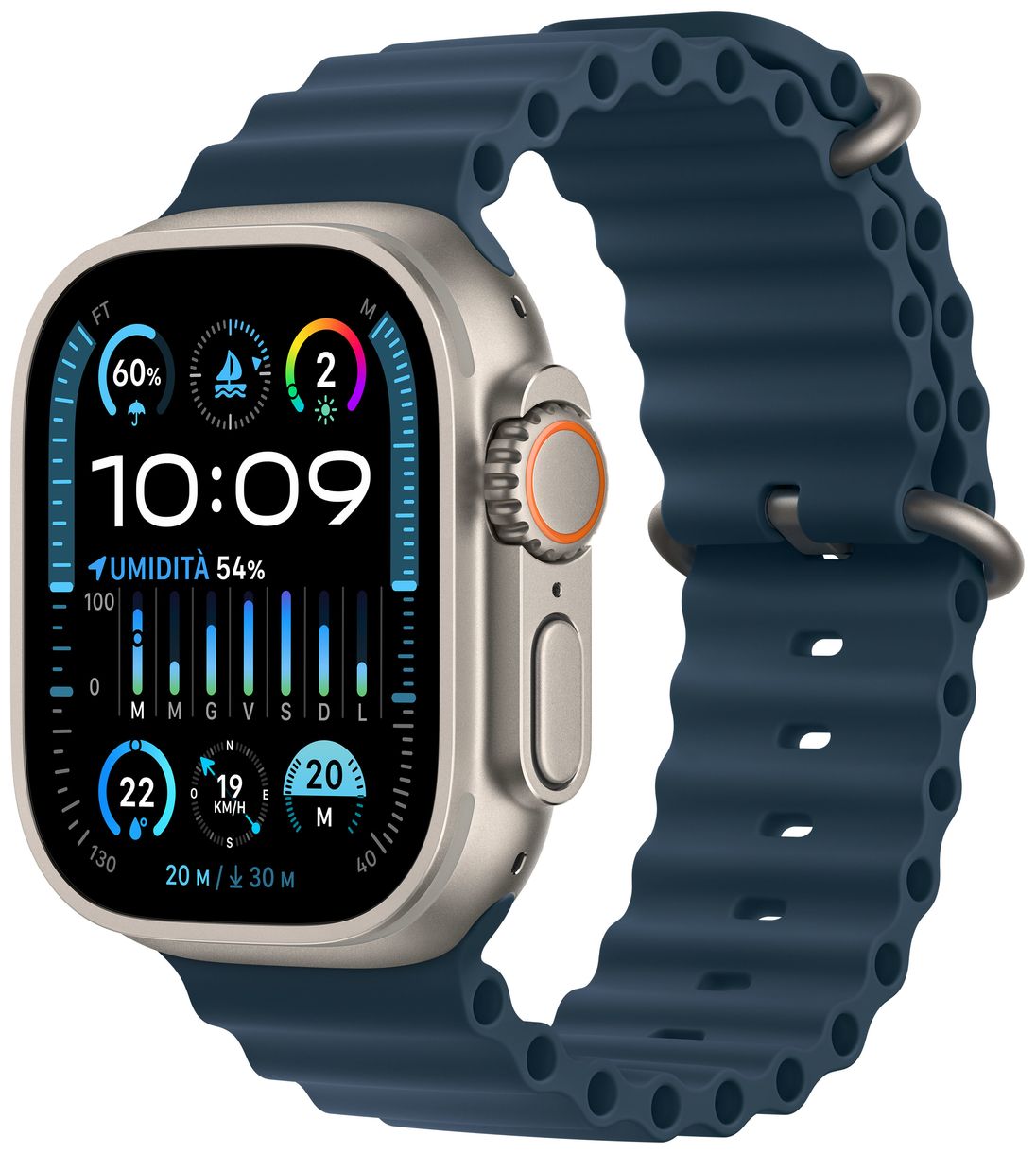 Watch Ultra 2 Digital 49 mm Smartwatch Rechteckig IP6X 72 h 4G (Titan) 
