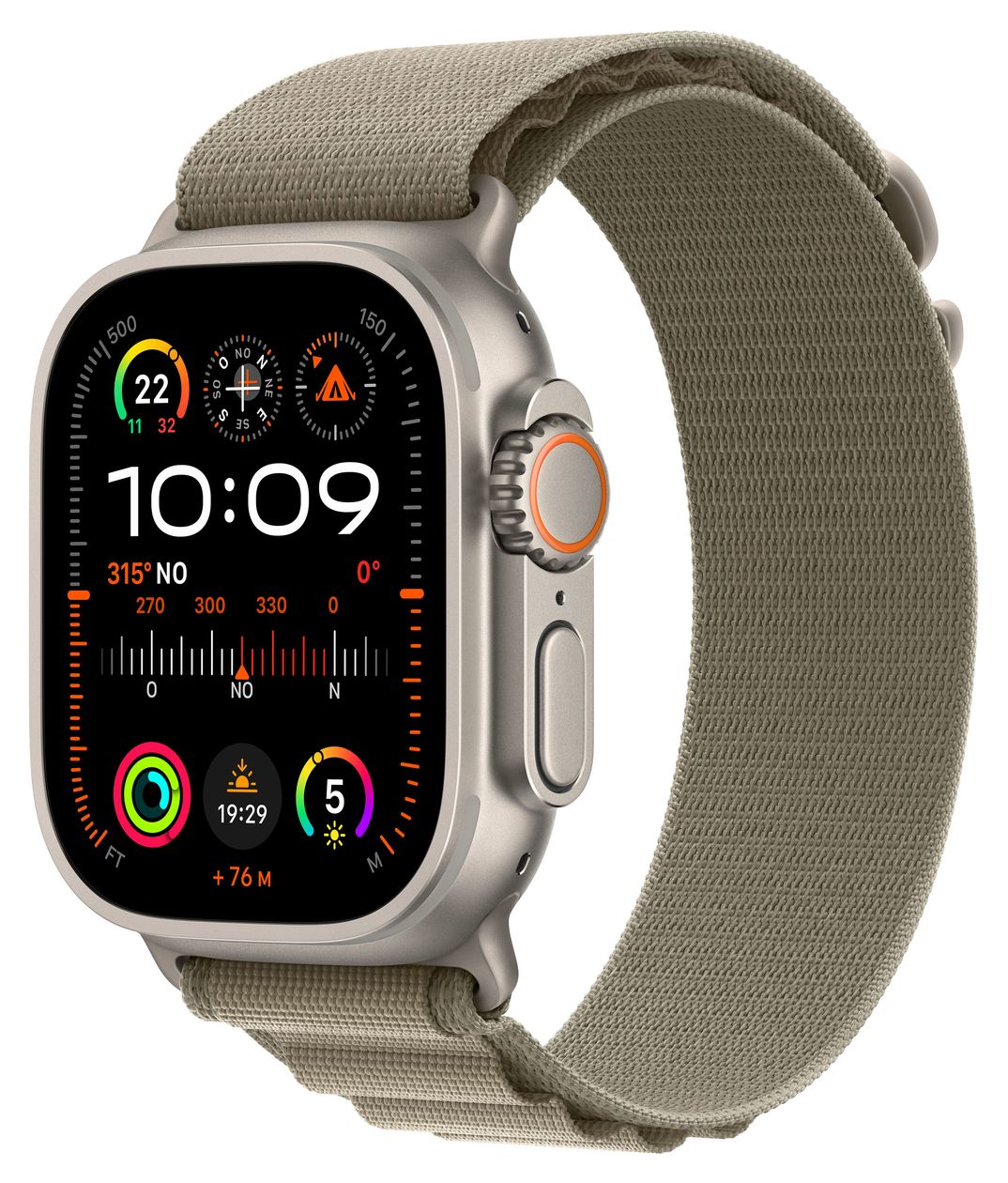 Watch Ultra 2 Digital 49 mm Smartwatch Rechteckig IP6X 72 h 4G (Titan) 