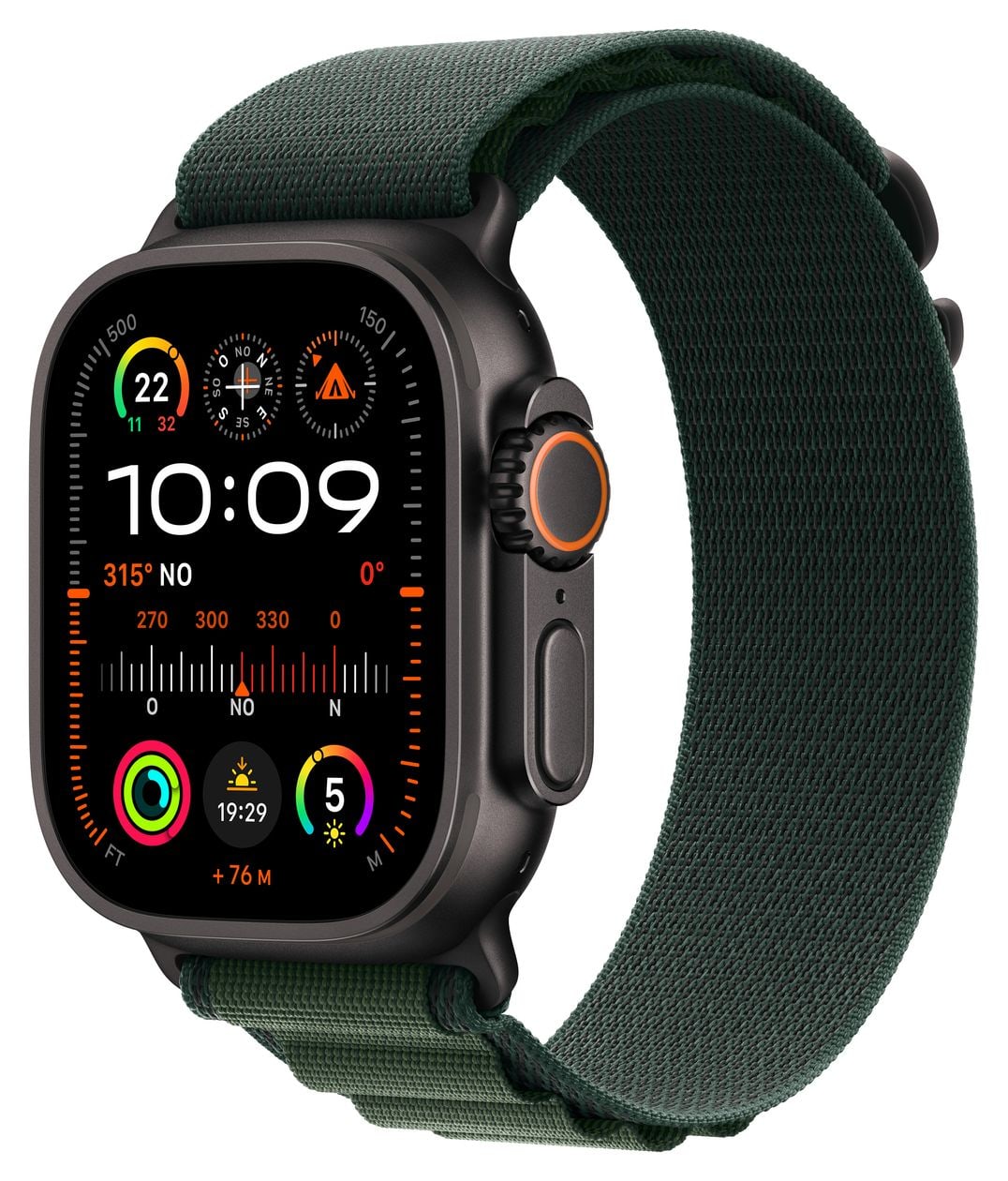 Watch Ultra 2 Digital 49 mm S Smartwatch Rechteckig IP6X 72 h 326 ppi 4G  (Schwarz) 