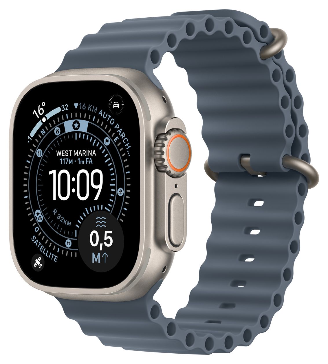 Watch Ultra 3 Digital 49 mm Smartwatch Rechteckig IP6X 72 h 326 ppi 5G  (Titan) 