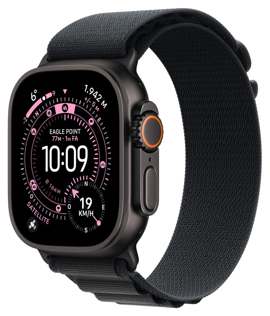 Watch Ultra 3 Digital 49 mm L Smartwatch Rechteckig IP6X 72 h 326 ppi 5G  (Schwarz) 