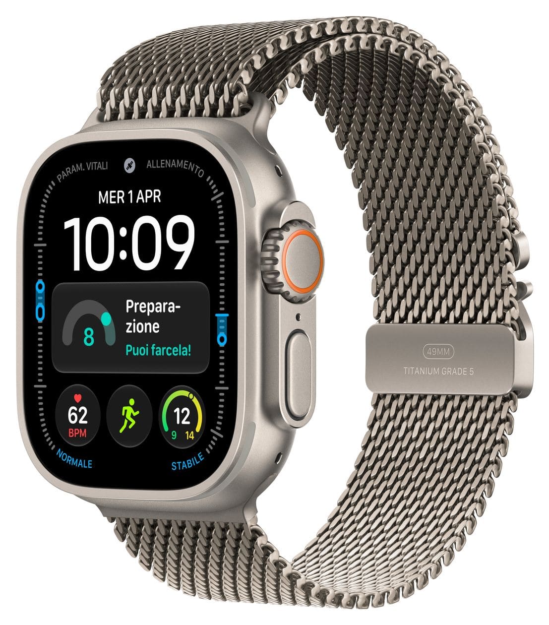 Watch Ultra 4 49 mm M Smartwatch Rechteckig IP6X 50 h 326 ppi 5G  (Titan) 