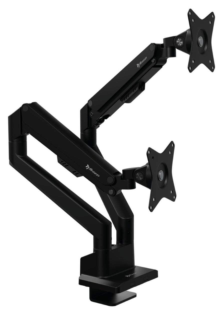 Alzare Neo Duo Monitorarm bis 18 kg  (Schwarz) 