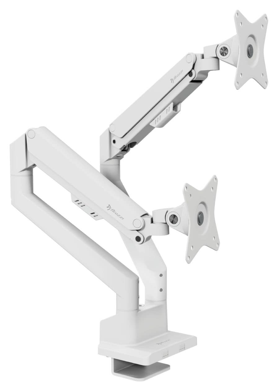 Alzare Neo Duo Monitorarm bis 18 kg  (Weiß) 
