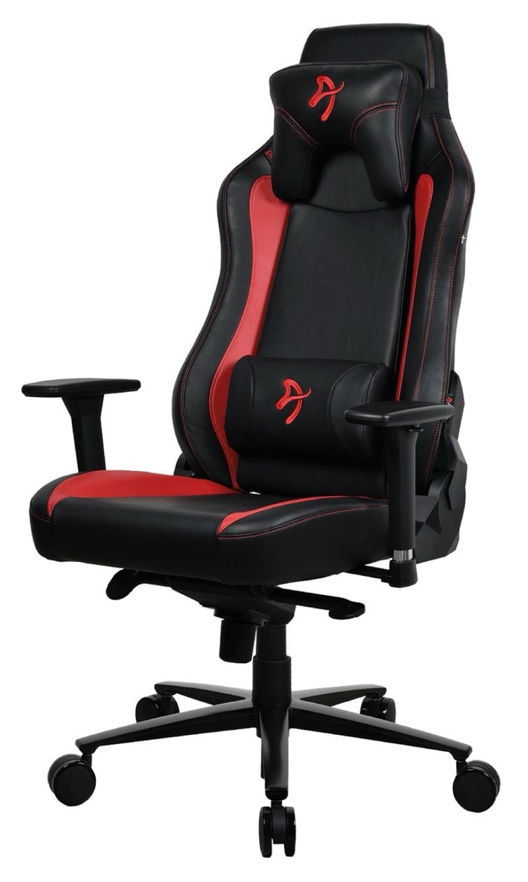 Vernazza SoftPU Gamingstuhl bis 145 kg (Schwarz/Rot) 