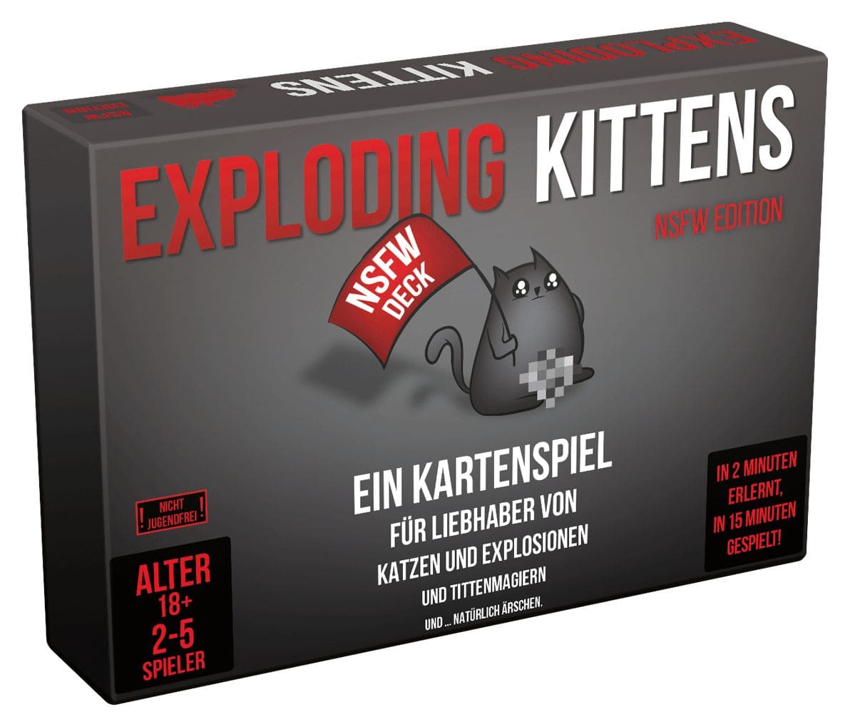 Exploding Kittens NSFW Edition Kartenspiel bis zu 5 Spielern ab 18 Jahr(e) 