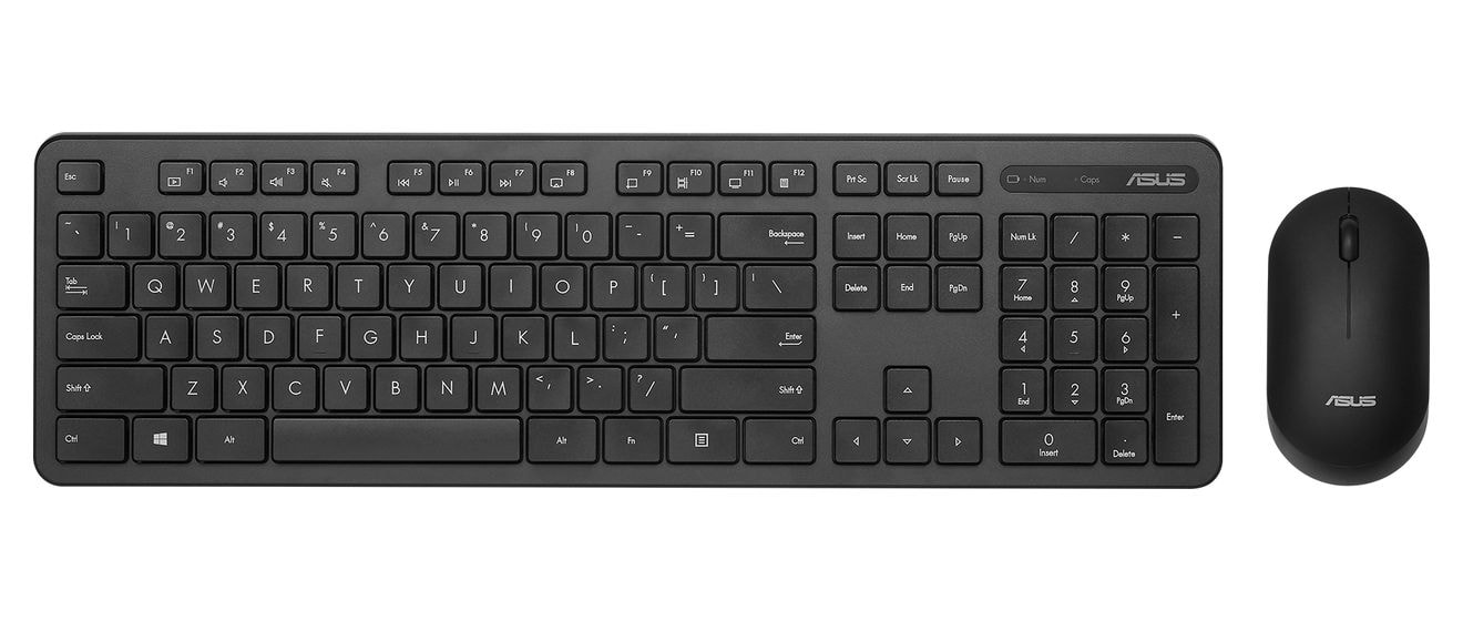 CW100 Universal Tastatur RF kabellos + USB 2.4 GHz  (Schwarz) 